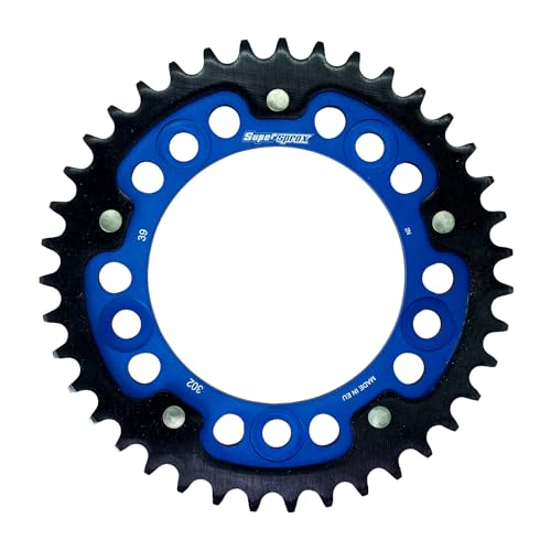 スーパースプロックス(Supersprox) ドリブン スプロケット リア ステルス (STEALTH) アルミ&スチール 39T ブルー RST-302:39-BLU