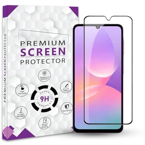 Image of Premium Tempered Glass Screen Protector Guard For Samsung Galaxy M17e (6.7 Inch, Pack of 1) | Edge to Edge Coverage With Easy to installation kit