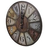 Reloj de pared antiguo: reloj decorativo adecuado para decoración de clubes, bares, hoteles, dormitorios y salas de estar, reloj de pared elegante