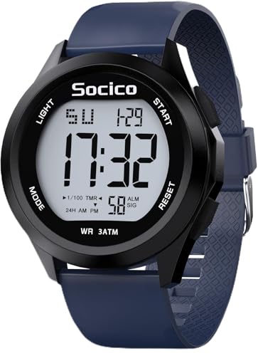 SOCICO Reloj Digital para Hombre, Deportivo, Militar,...