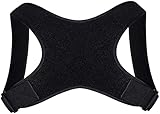 HHUO 姿勢補正の腰痛の調節可能なバック鎖骨背中肩の背中の背中のサポートベルトは、使いやすい成人のユニセックス
