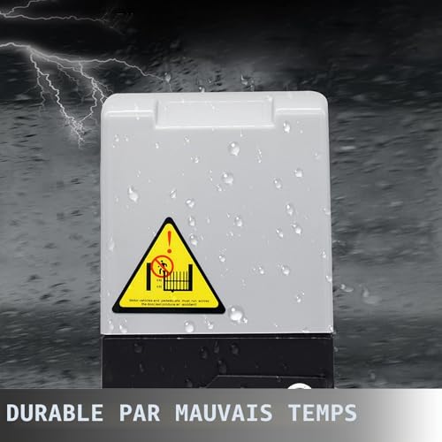 Kit système sécurité opérateur de portail coulissant robuste avec télécommande - 4