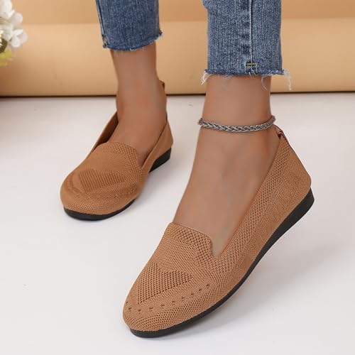 Womens Business Casual Shoes Casual Slip On Flat Shoes Comfortable Leather Driving Loafers Lightweight Work Shoes3