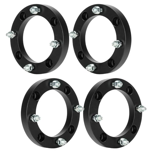 ILONPA 4pcs 4x156 ATV Wheel Spacers w/ 131mm Bore Compatible with Polaris Sportsman Ranger Kawasaki Lakota 3/8-24 Studs 1 inch (25.4mm) Thickness Not Hubcentric Wheel Adapters