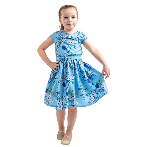 Miss Lavish London Girl Casual Dress Peter Pan Collar Kids Summer Party Sleeveless Dresses 3–12 Years2