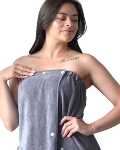 Efforest Towel Wrap For Women, Lightweight Quick Dry Wrap Towel Full Length - Adjustable Beach & Pool Bathrobe With Pocket thumb #3