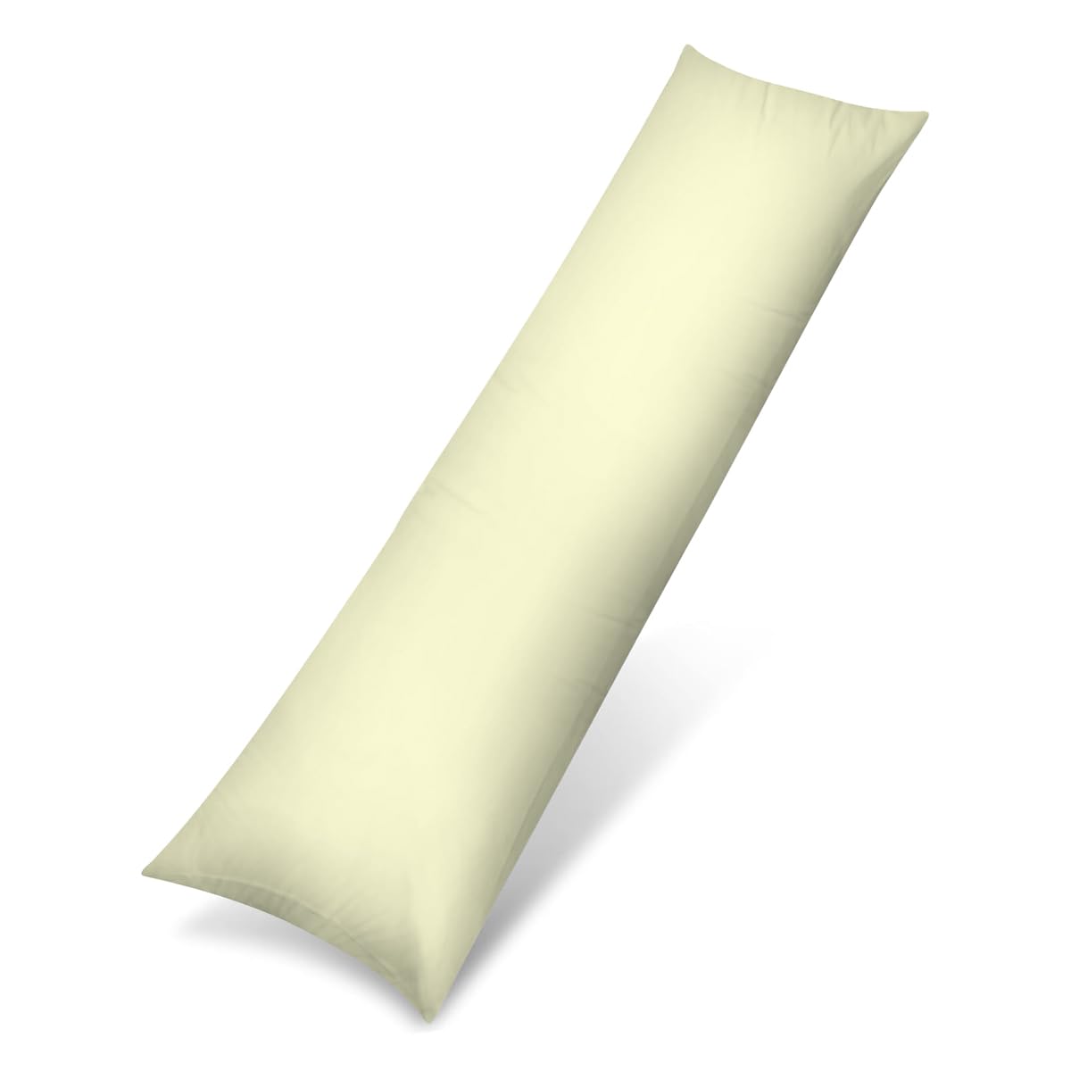 Rohi Cream Bolster Pillow Cases - Soft & Breathable Polycotton Long Pillow Cover - Bolster Pillow Case (5Ft (60") Kingsize Bed, )
