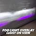ReplaceMyParts Custom Fit Precut Fog Light Vinyl Overlay Cover Tint Kit Compatible with Ford Focus ST 2015-2021 Foglight (A Set of 2), Purple
