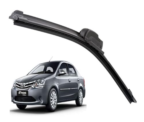 Image of Euro Care Windshield Car Wiper Blades Compatibility With Etios (Model : 2011-2019) - Set of 1Pc (D-26)