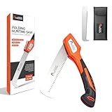 ProSSS Folding Bone Meat Saw for Hunting and Butchering,1PC Replaceable Blade, 65Mn Spring Steel Blade, 3 Angles to Lock, Triple Ground Saw Teeth with A Storage Bag