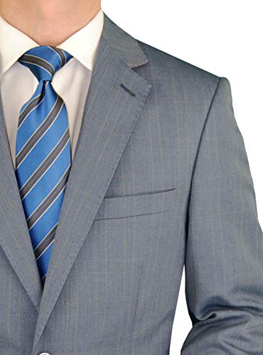 DTI BB Signature Italian Men's 3 Piece Wool Suit Set Jacket Pant Extra Trousers3