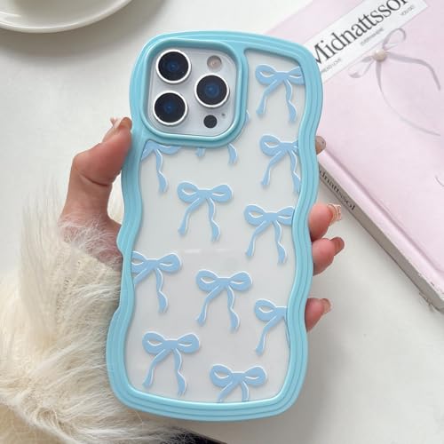 Coque iPhone 16 Pro Max esthétique avec ruban et vague