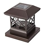 TWINSLUXES Fence Post Cap Light, LED Solar Lights for Deck Posts, Solar Post Caps Light Outdoor for