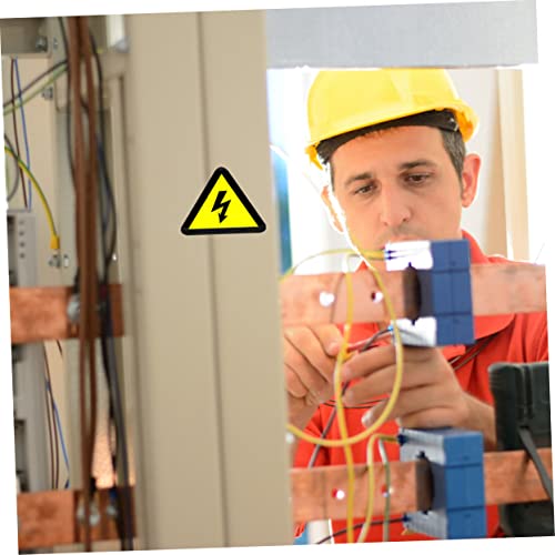Autocollants de sécurité panneau électrique jaune SOLUSTRE x20 - 7