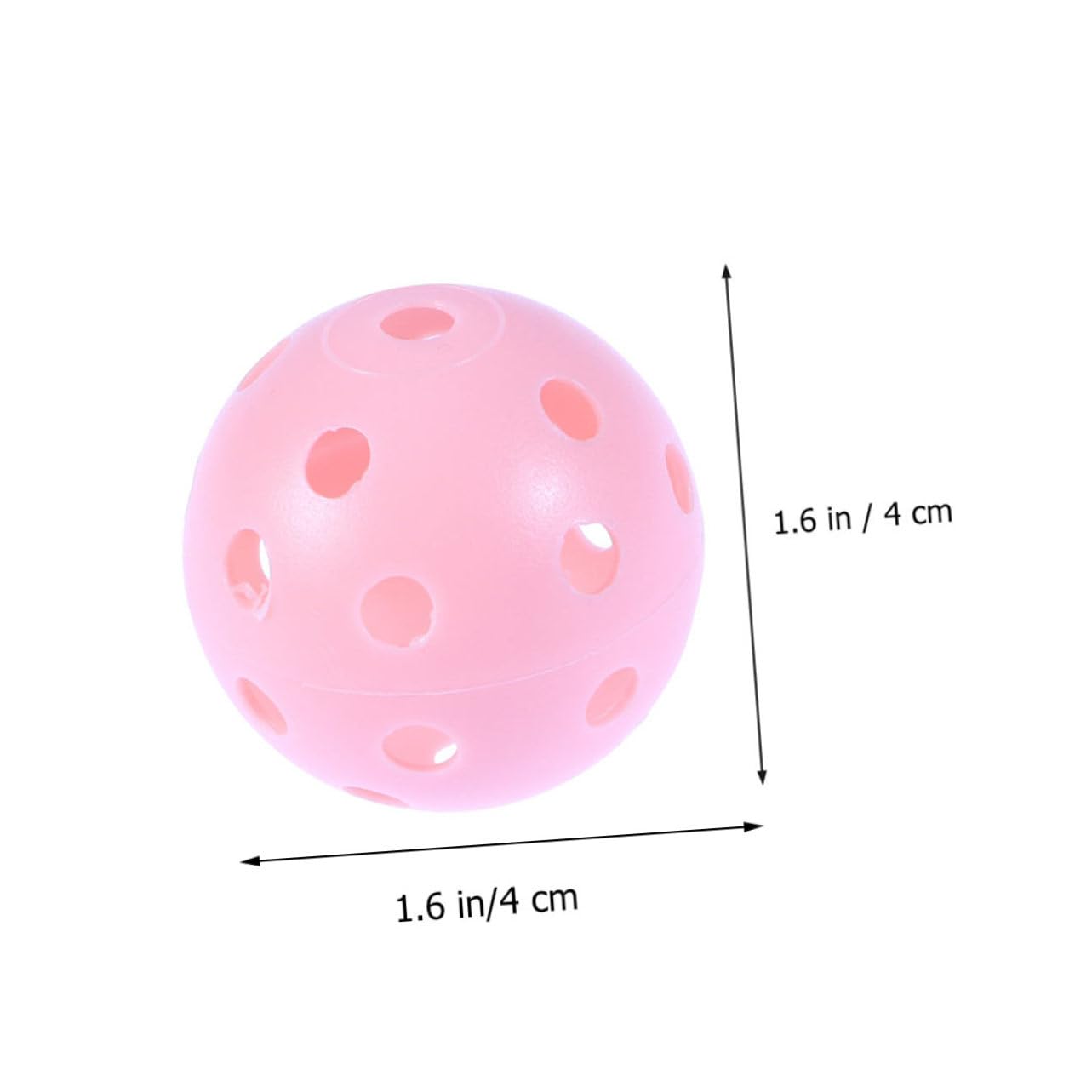 Toddmomy 50Pcs Durable Perforated Golf Training Balls Practice Balls for Use for Beginners and Golf Enthusiasts