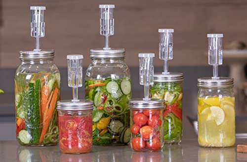 Jillmo Fermentation Kit, Stainless Steel Fermenting Kit For Wide Mouth Mason Jars (Jars Not Included) #TOP5