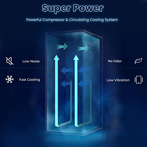 Image of COSTWAY 15 Inch Beverage Cooler Refrigerator - 3.5 Cu.ft Mini Fridge with Glass Door, Lock and Removable Shelves for Soda Beer Wine, Freestanding Small Drink Refrigerator for Home Office Bar