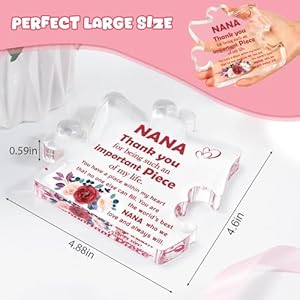 Nanagrandmabirthdaygiftsmothersdaygrandmananagiftsfromgrandkidsgrandmothergrandmagrandparentsnanagiftsfromgranddaughtergrandsonthankyounanaacrylicplaquedeskdecorationsign Urban Country Home Decor Nana grandma birthday gifts mothers day grandma nana gifts from grandkids grandmother grandma grandparents nana gifts from granddaughter grandson thank you nana acrylic plaque desk decoration sign urban country home decor