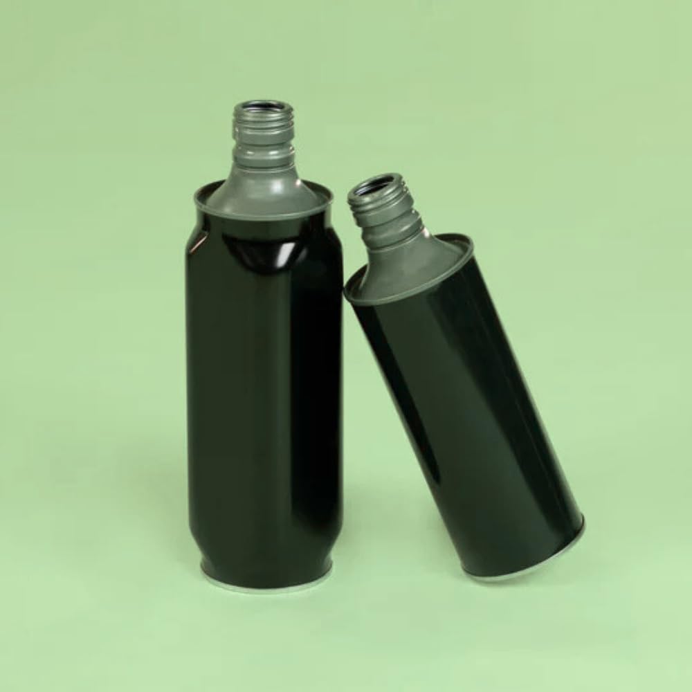 acquaverde | 24 Bottiglie in Latta 750 ml per Olio di Oliva, Contenitore Alimentare, NUOVO Design Elegante, Incluso Tappo Prefilettato in Metallo con Salvagoccia