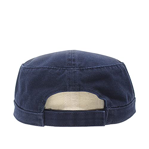 Image of The Vintage Year Heavy Stitching Washed Cotton Cadet Hat - Durable Military Baseball Cap for Men & Women, Outdoor Casual Wear