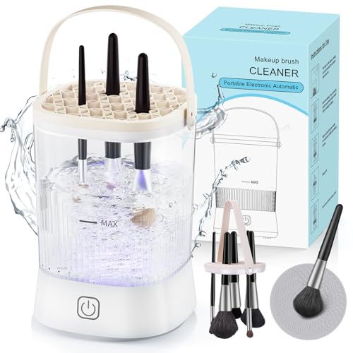 Electric Makeup Brush Cleaner - 9000 RPM Makeup Brush Cleaning Machine, IP65 Waterproof Automatic...