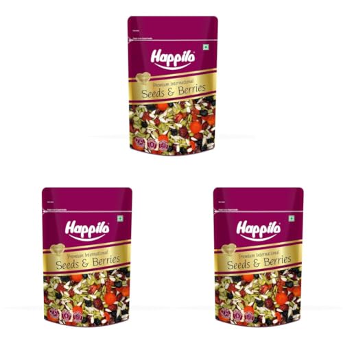 Image of Happilo Premium International Whole Seeds & Berries Pouch, 200 g (Pack of 3)