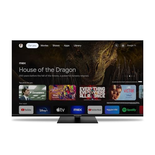 Thomson 65 Zoll (165cm) Google TV 4K UHD Sprachsteuerung Google Assistant Smart TV - 65UG5C14-2024