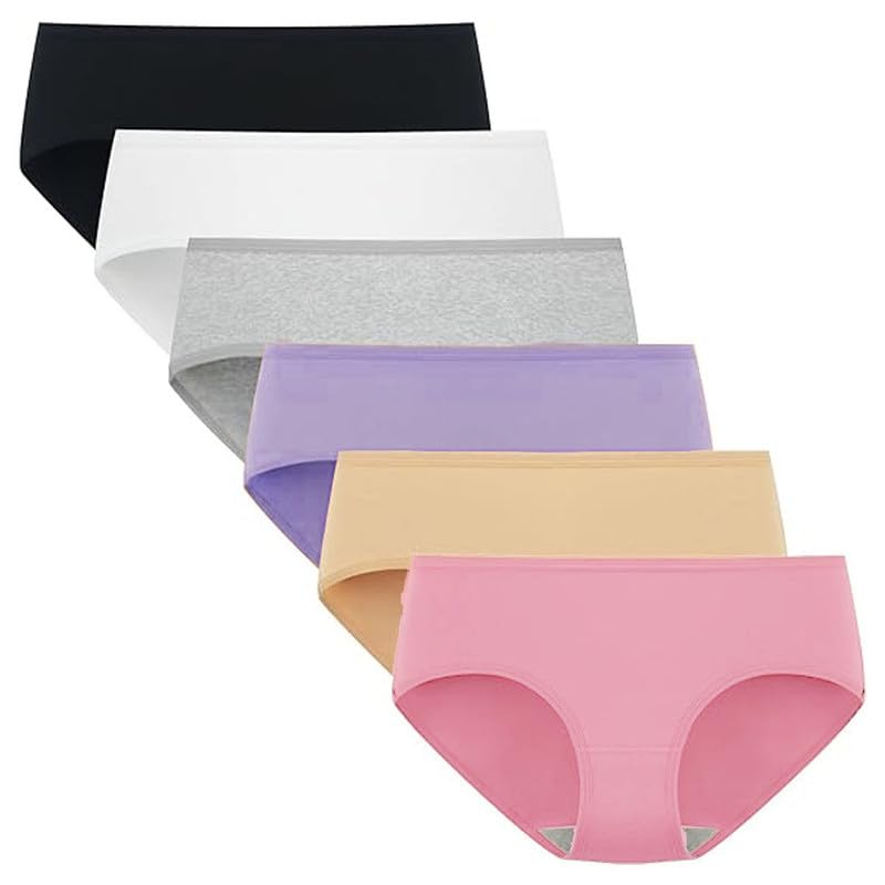 diving deep Cotton Underwear for Girls, Soft Brief for Women Hipster Panties for Women, Ladies Underpants, Regular and Plus Size, Pack 6-picture-8