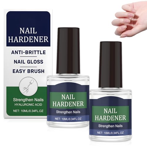 2 Stück Hyaluronic Acid Nail Care, Hyaluronsäure Nagelpfleg mit Vitamin E & Jojobaöl, Intensive Feuchtigkeitsbehandlung Nagelhärter, Nail Hardener & Strengthener, Stärkt und Repariert Nägel