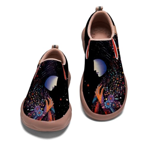 Women's Walking Travel Shoes Slip On Leathers Casual Loafers Lightweight Comfort Fashion Sneaker