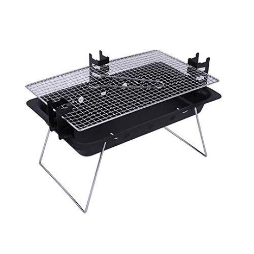 Familientreffen/Barbecue DeskOutdoor Barbecue Easy Barbecues Set Holzkohlegrill Außengrill großer zusammenklappbarer Edelstahlgrill Outdoor-Party