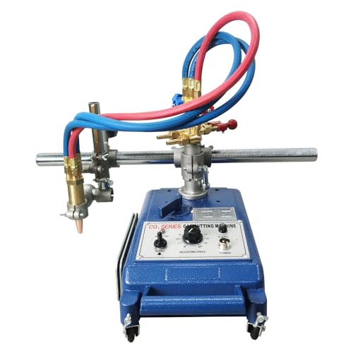 WYDDDARY Automatic Cutting Beveling 2-29.5inch/min Machine with Gas Switch CG-30C Track Torch Burner Portable Straight Line Gas Cutting Machine 110V