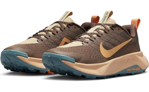 Nike Wildhorse 10 Women's Trail Running Shoes (Mink Brown/Cave Stone/Cannon/Orange Chalk)2