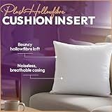 Set of 2-80cm x 80cm Odd Size Hollowfibre Cushion Pads New White Inners Stuffer Square Pillow Insert Sofa Throw Hypoallergenic (Pack of 2 | 32" x 32") - Image 3