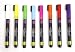 Ala Board Dry Erase Fine Tip Chalk Marker, Fluorescent, Set of 8