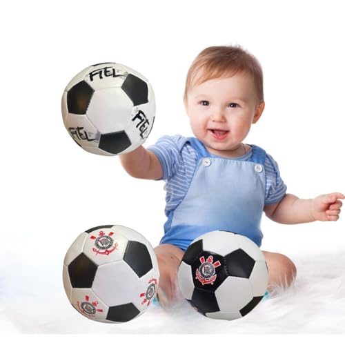 Kit 3 Mini Bola de Futebol Corinthians Oficial Infantil Bebê Kit: Memento
