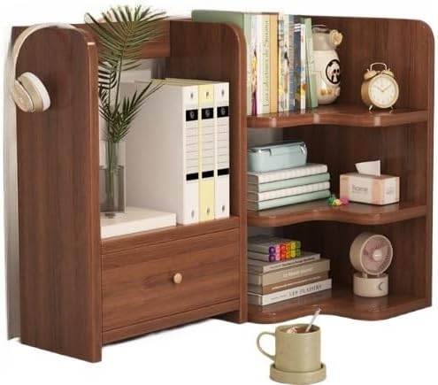 デスクコーナー本棚 オフィス・家庭用卓上多段収納棚 簡易整理ブックケース [並行輸入品]