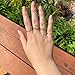 CSIYANJRY99 Cute Rings for Women Teens Gifts Trendy Stuff Stackable Knuckle Rings Set Fashion Things Christmas Gifts Stocking Stuffers Boho Vintage Crystal Aesthetic Jewelry