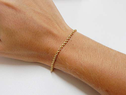 Pulseira Cordão Baiano Em Ouro 18k
