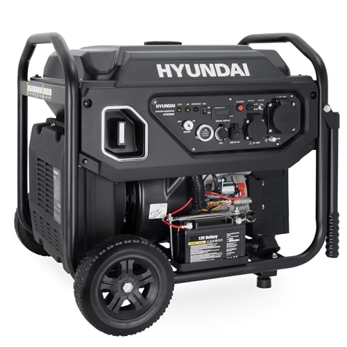 HYUNDAI Benzin Stromerzeuger HY8000iE – 8.0 kW Inverter Generator mit ATS-Anschluss, E-START...