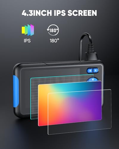 image for T TAKMLY Industrial Endoscope Borescope Inspection Camera with Light, 