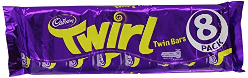 Cadbury Twirl 8 Bars (Pack of 4, Total 32 Bars)