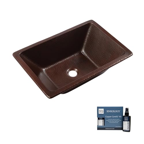 Hawking Copper 20' Rectangular Dual Flex Bath Sink with Care Kit