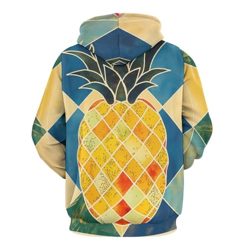 Sweatshirt ananas géométrique pullover idéal pour vos sorties urbaines
