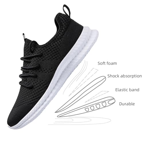 Image of Men's Shoes Running Walking Sneakers Casual Tennis Slip on Shoes Lightweight Breathable Fashion Comfortable Workout Athletic for Gym Sport Shoe