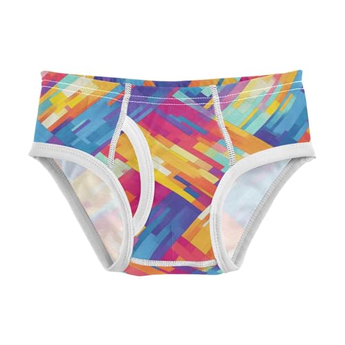 KLL Colorful Pattern Little Boys Soft Underwear Breathable Children Undies