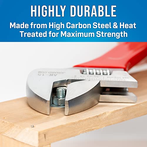 Jonard Tools Aw-15 Adjustable Wrench 15" With Extra Wide Jaws #TOP5