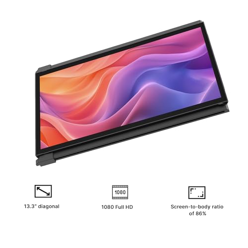Image of Portable Monitor for Laptops, New Mobile Pixels Duex Plus DS 13.3 inch Full HD IPS Dual Laptop Monitor, USB C /HDMI Plug and Play Laptop Screen Extender,Windows /Mac /Android /Switch Compatible