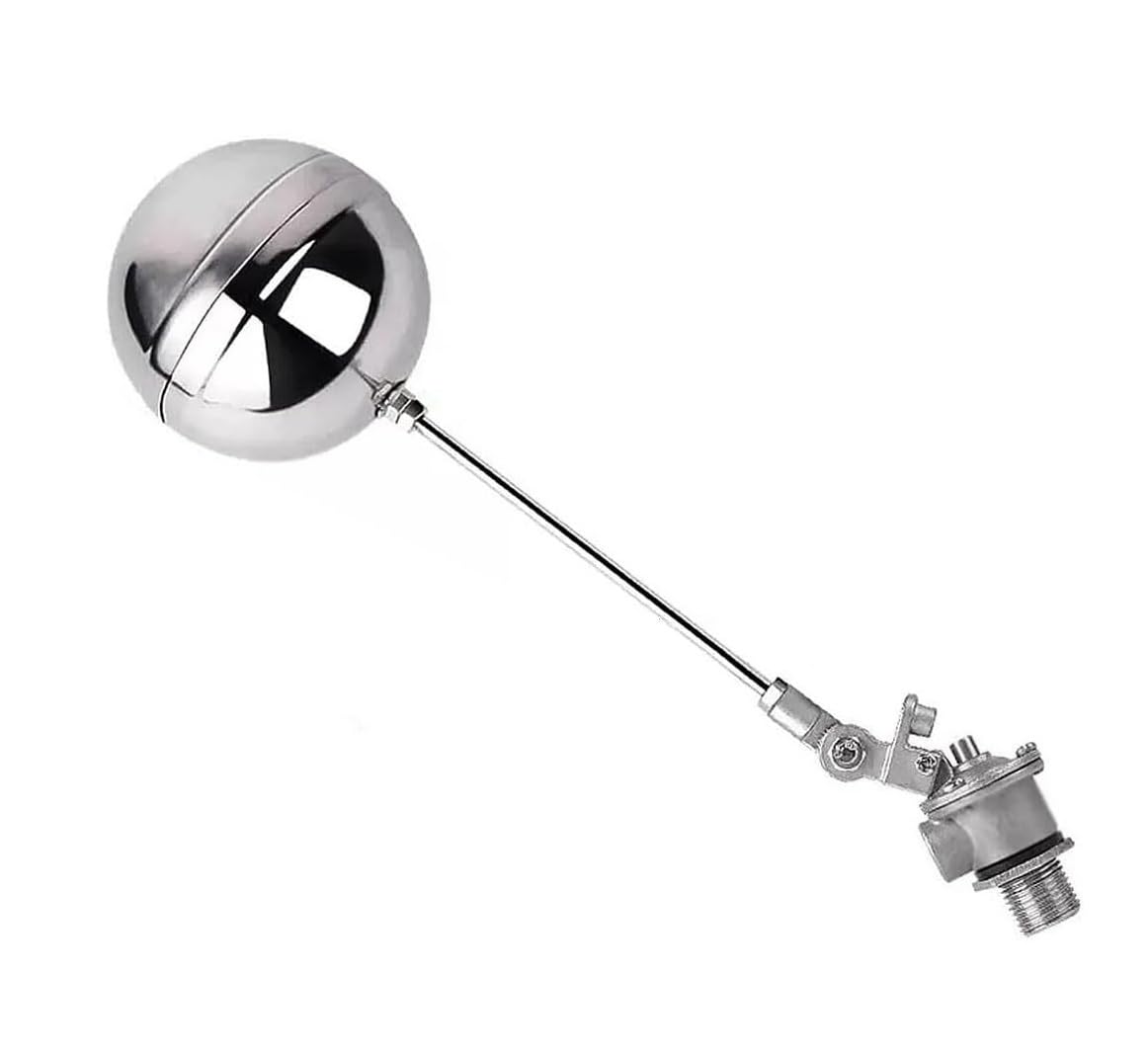 Ecdacgqjy One Color 304 Stainless Steel High Flow Floating Ball Valve - 1/2", 3/4", 1" - High Temperature Resistant(1/2Inch)