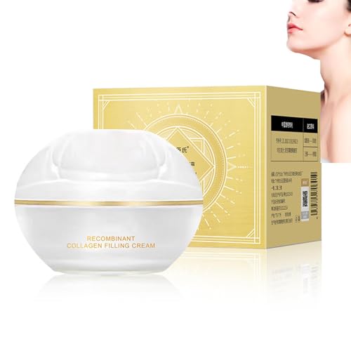 SXCS Collagen Filling Cream, crema viso riempimento collagene, crema viso riempimento collagene coreano, Sxcs Collagen idratante rassodante crema viso per le donne (1PCS)